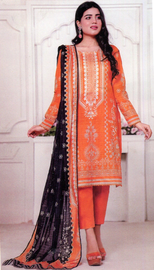 Jaffrani Bana Dora VOL-14 Unstitched Printed Lawn 3pc