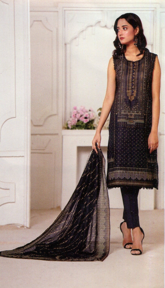 Jaffrani Bana Dora VOL-14 Unstitched Printed Lawn 3pc
