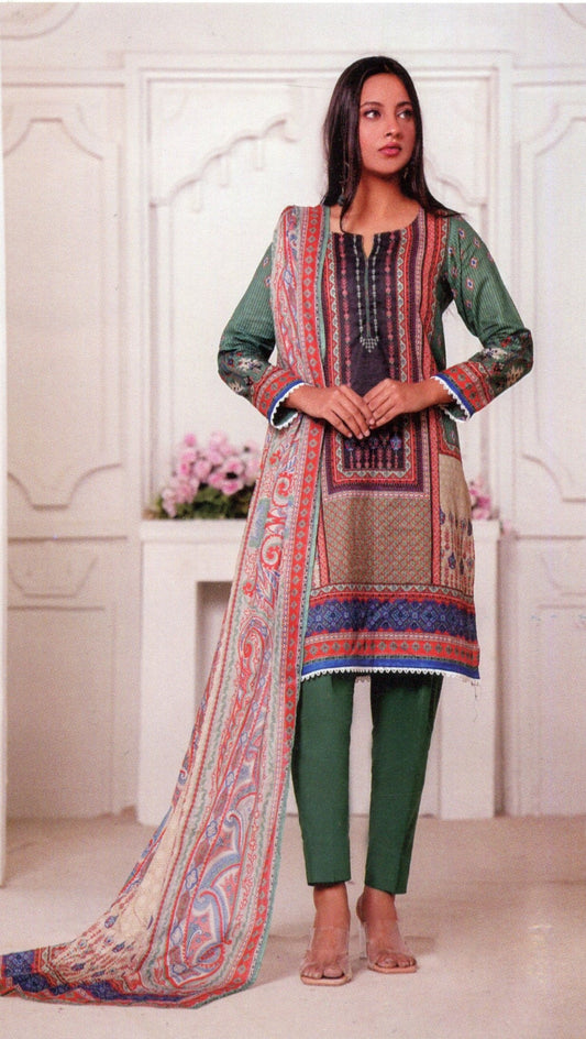 Jaffrani Bana Dora VOL-14 Unstitched Printed Lawn 3pc