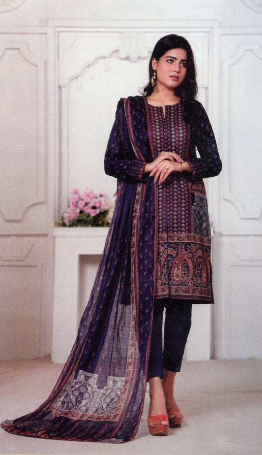Jaffrani Bana Dora VOL-14 Unstitched Printed Lawn 3pc