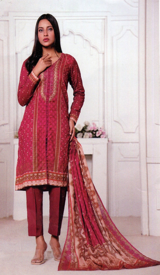 Jaffrani Bana Dora VOL-14 Unstitched Printed Lawn 3pc