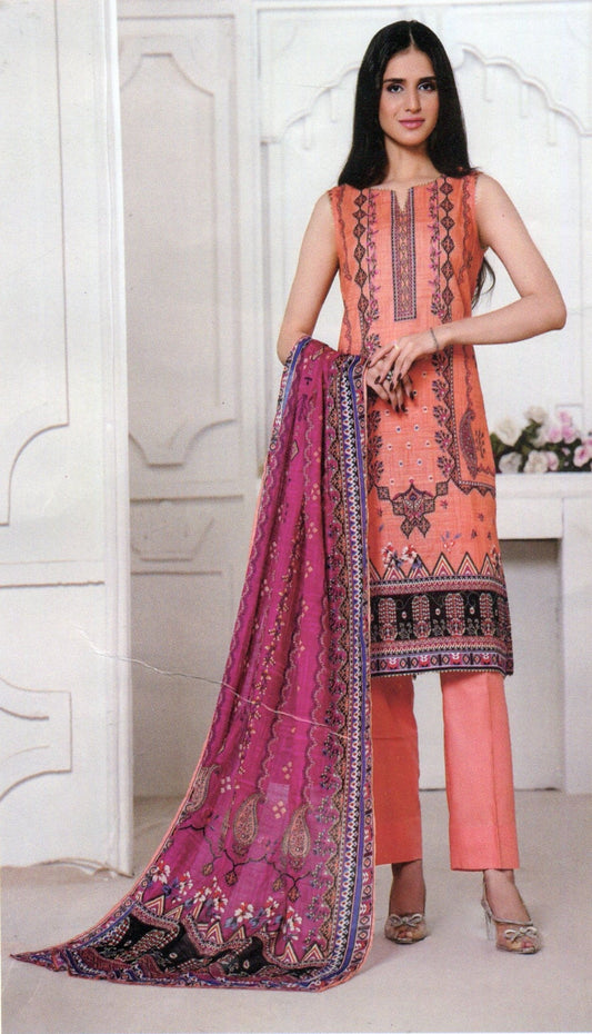 Jaffrani Bana Dora VOL-14 Unstitched Printed Lawn 3pc
