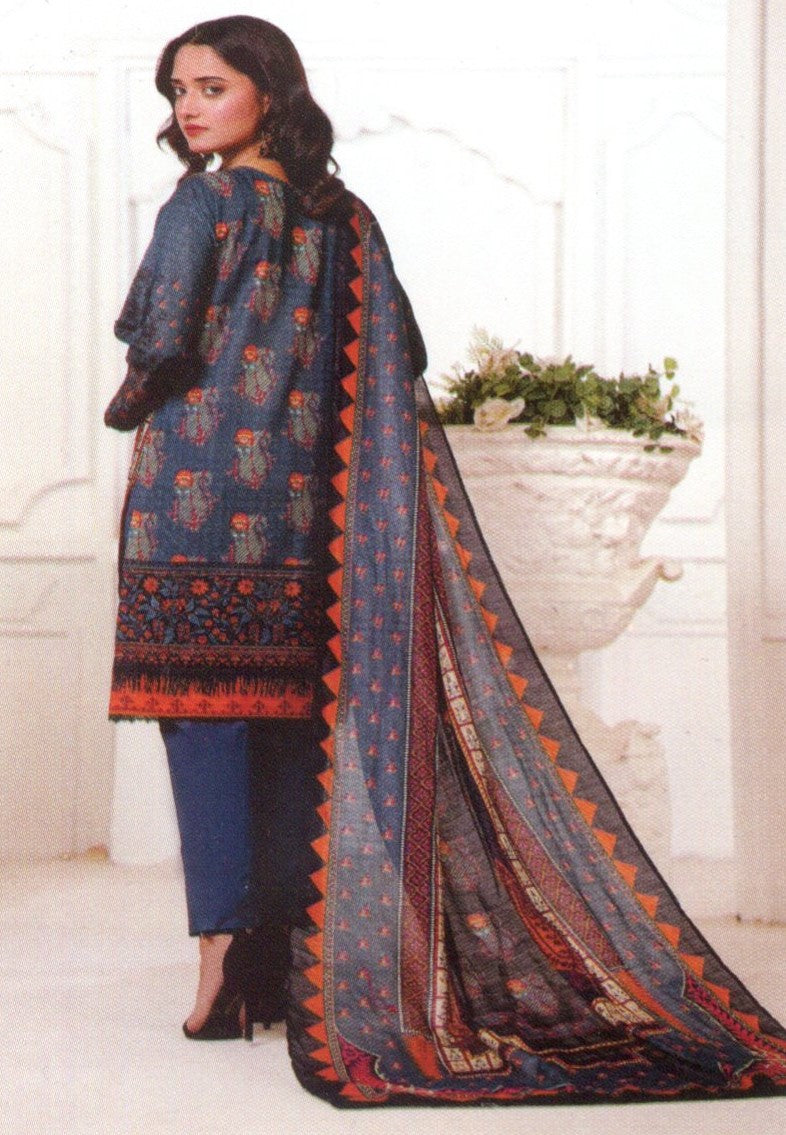 Jaffrani Bana Dora VOL-14 Unstitched Printed Lawn 3pc