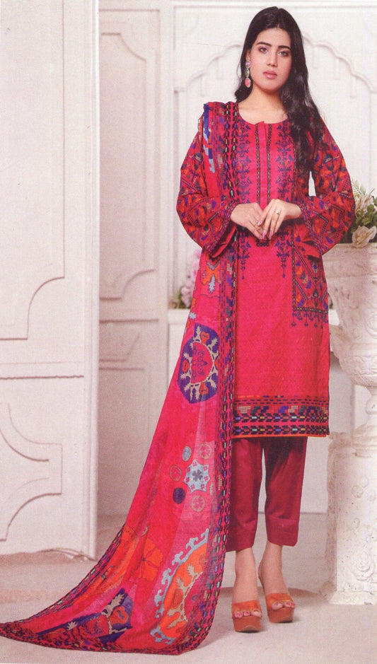 Jaffrani Bana Dora VOL-14 Unstitched Printed Lawn 3pc
