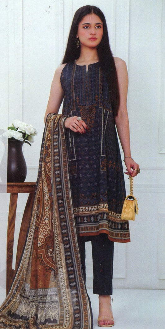 Jaffrani Kayseria VOL-17 Unstitched Printed Lawn 3pc