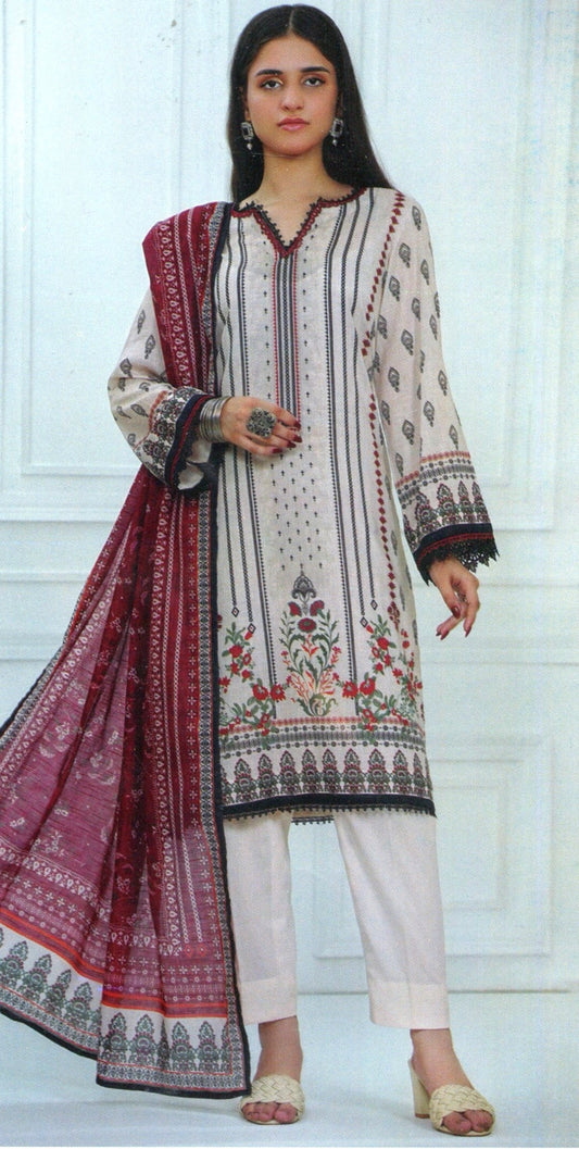 Jaffrani Kayseria VOL-17 Unstitched Printed Lawn 3pc