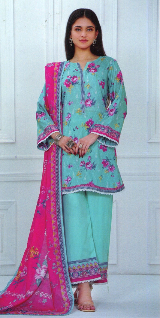 Jaffrani Kayseria VOL-17 Unstitched Printed Lawn 3pc
