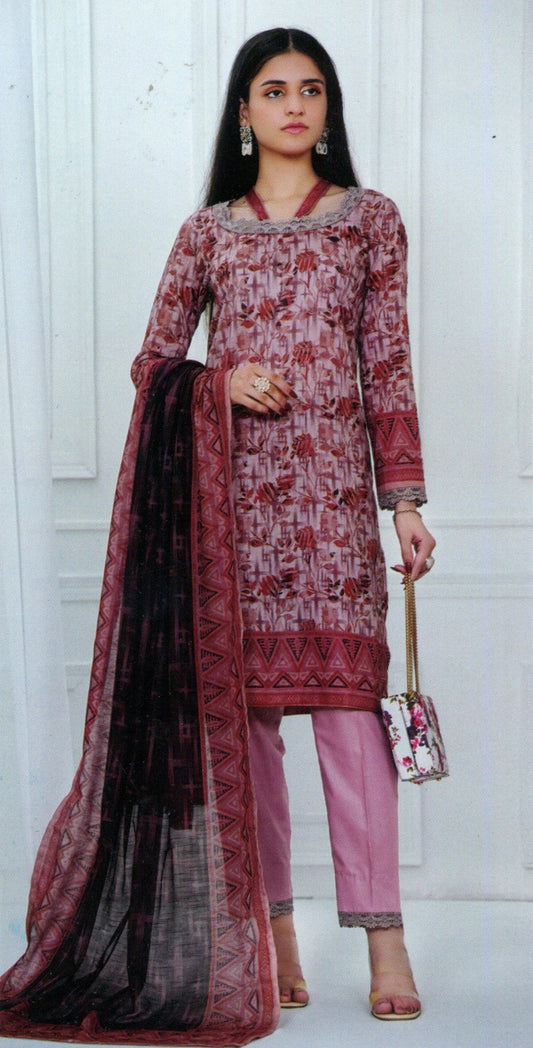 Jaffrani Kayseria VOL-17 Unstitched Printed Lawn 3pc