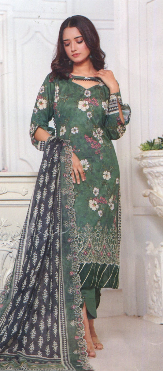 Jaffrani Cutwork VOL-10 Unstitched Embroidered Lawn 3pc