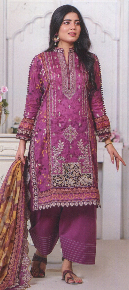 Jaffrani Cutwork VOL-10 Unstitched Embroidered Lawn 3pc
