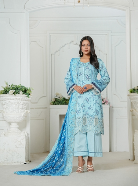 Jaffrani Cutwork VOL-11 Unstitched Embroidered Lawn 3pc