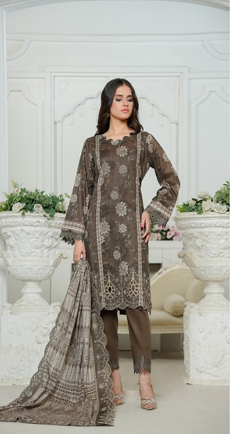 Jaffrani Cutwork VOL-11 Unstitched Embroidered Lawn 3pc