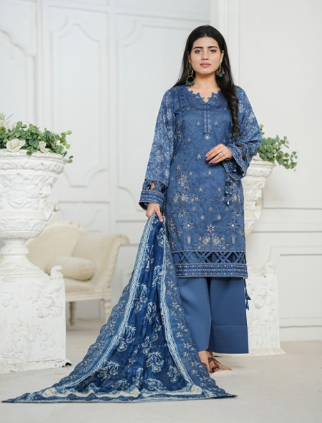 Jaffrani Cutwork VOL-11 Unstitched Embroidered Lawn 3pc
