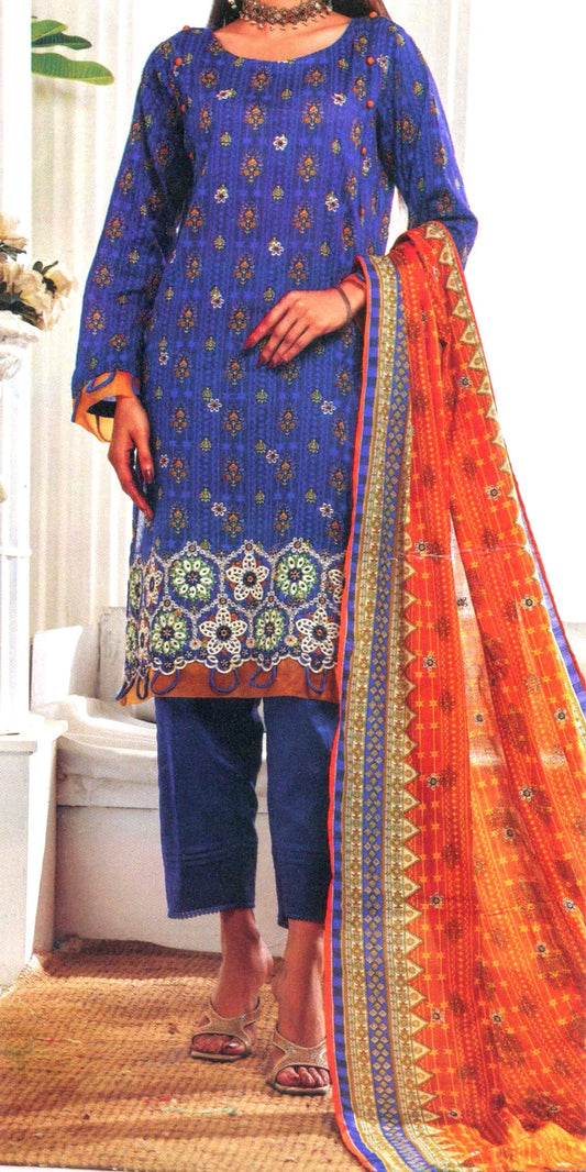 Jaffrani Cutwork VOL-16 Unstitched Embroidered Lawn 3pc