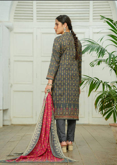 Jaffrani CHAP-15 Unstitched Embroidered Lawn 3pc