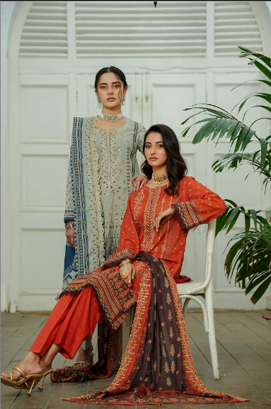 Jaffrani CHAP-15 Unstitched Embroidered Lawn 3pc