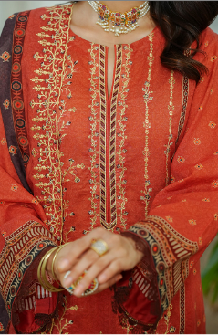 Jaffrani CHAP-15 Unstitched Embroidered Lawn 3pc