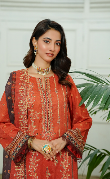 Jaffrani CHAP-15 Unstitched Embroidered Lawn 3pc