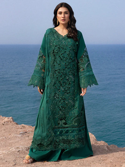 Mahnur Sirene Luxury Embroidered Lawn 3pc