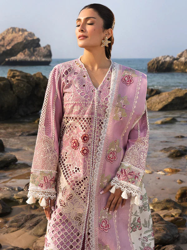 Mahnur Sirene Luxury Embroidered Lawn 3pc