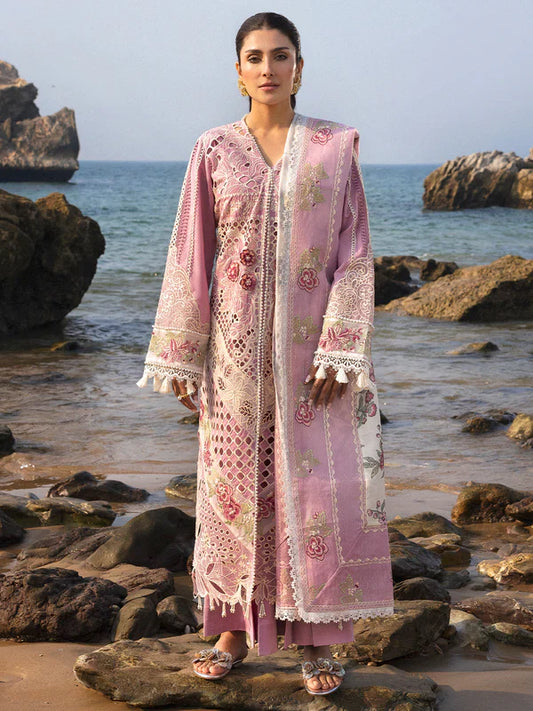 Mahnur Sirene Luxury Embroidered Lawn 3pc