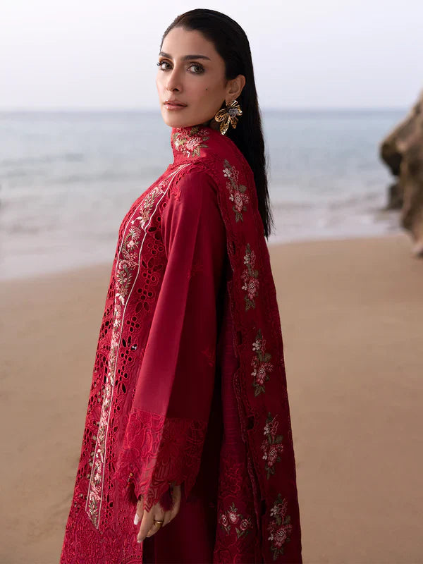 Mahnur Sirene Luxury Embroidered Lawn 3pc
