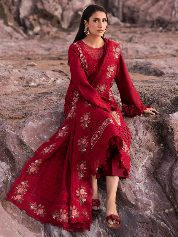 Mahnur Sirene Luxury Embroidered Lawn 3pc
