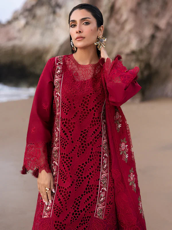 Mahnur Sirene Luxury Embroidered Lawn 3pc