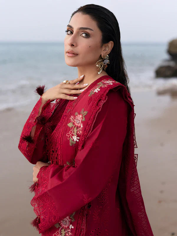 Mahnur Sirene Luxury Embroidered Lawn 3pc