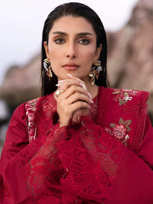 Mahnur Sirene Luxury Embroidered Lawn 3pc