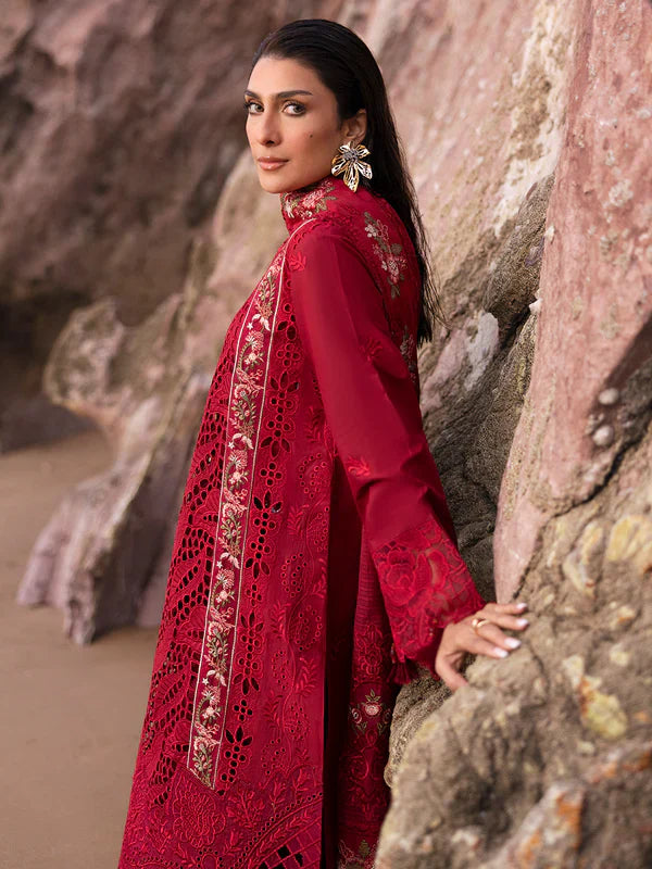 Mahnur Sirene Luxury Embroidered Lawn 3pc