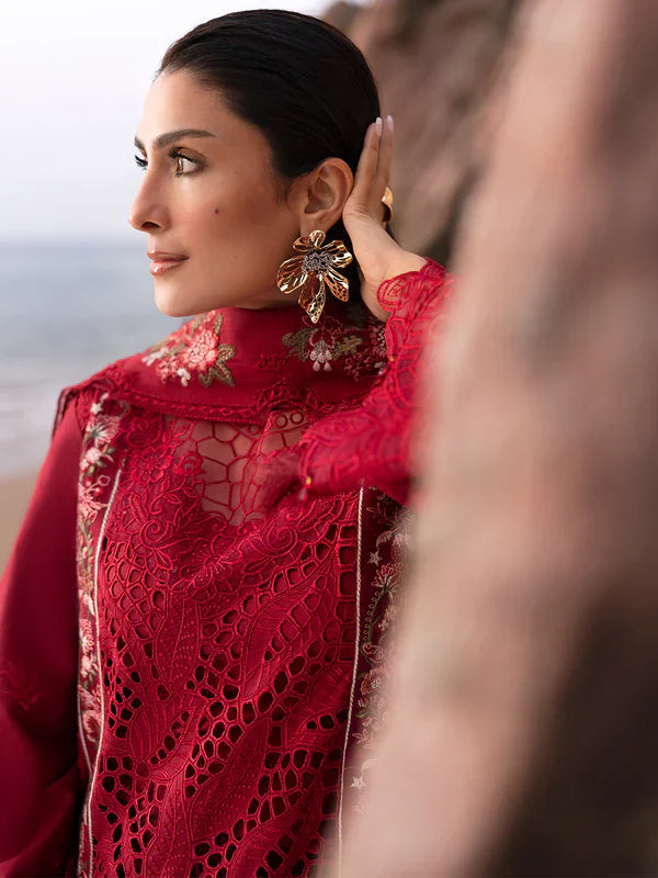 Mahnur Sirene Luxury Embroidered Lawn 3pc