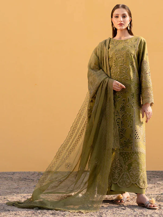 Mahnur Sirene Luxury Embroidered Lawn 3pc