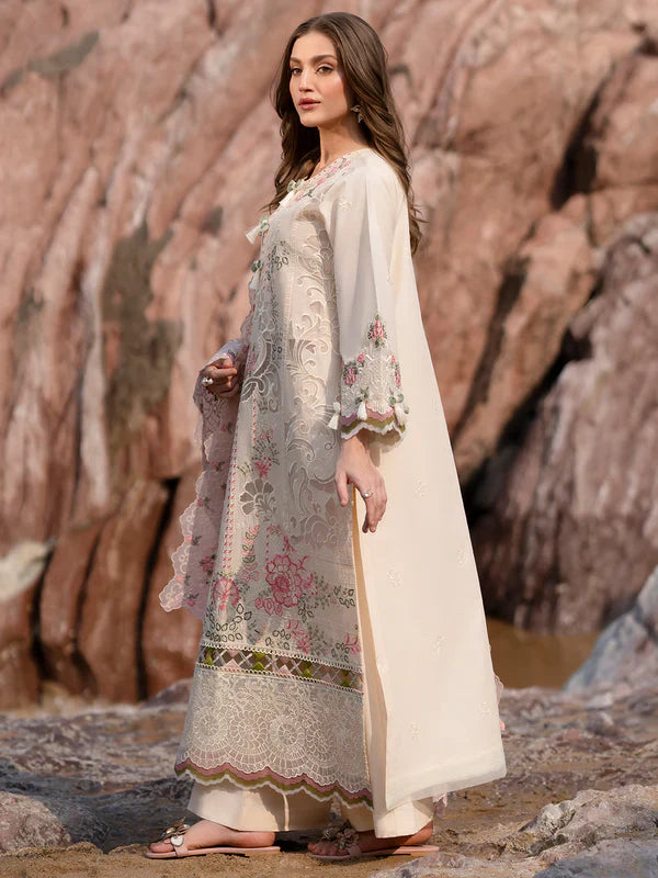 Mahnur Sirene Luxury Embroidered Lawn 3pc