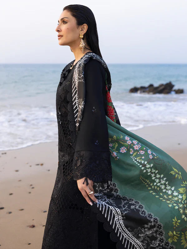 Mahnur Sirene Luxury Embroidered Lawn 3pc