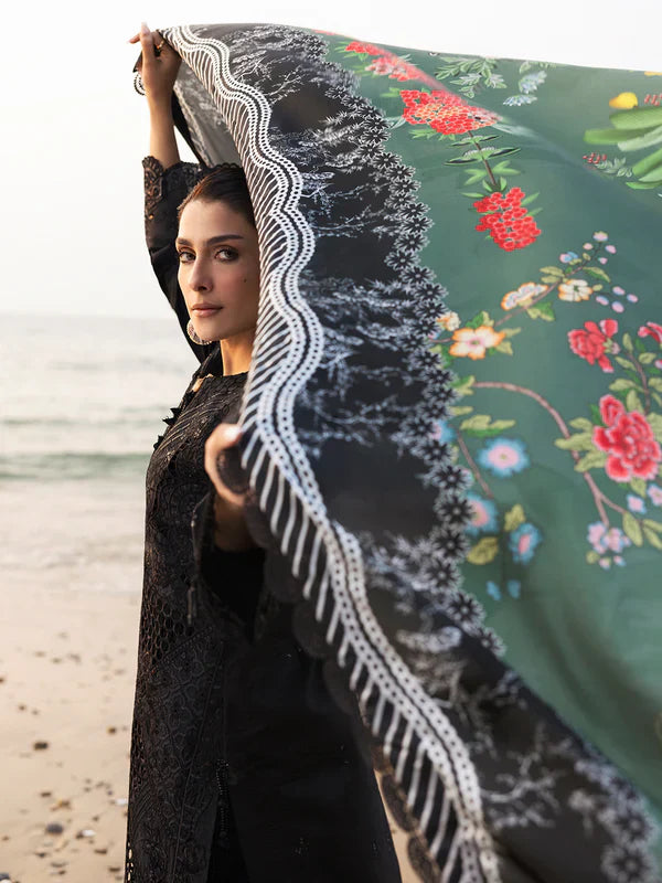 Mahnur Sirene Luxury Embroidered Lawn 3pc