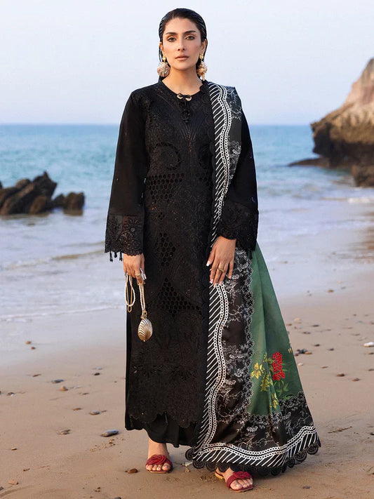 Mahnur Sirene Luxury Embroidered Lawn 3pc