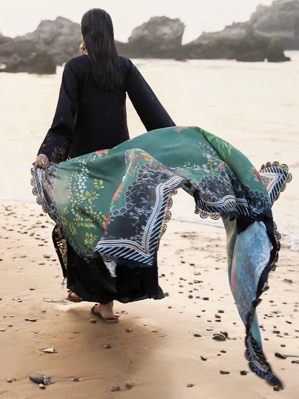 Mahnur Sirene Luxury Embroidered Lawn 3pc