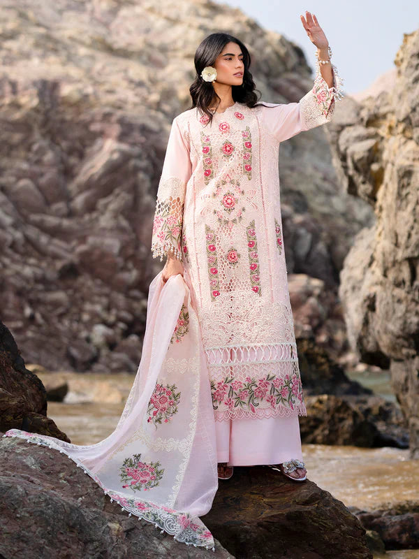 Mahnur Sirene Luxury Embroidered Lawn 3pc