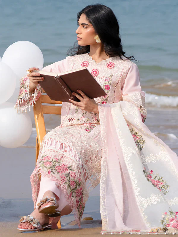 Mahnur Sirene Luxury Embroidered Lawn 3pc