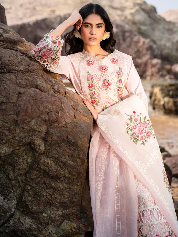 Mahnur Sirene Luxury Embroidered Lawn 3pc