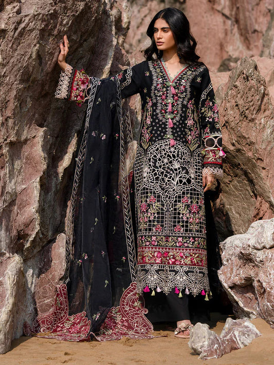 Mahnur Sirene Luxury Embroidered Lawn 3pc