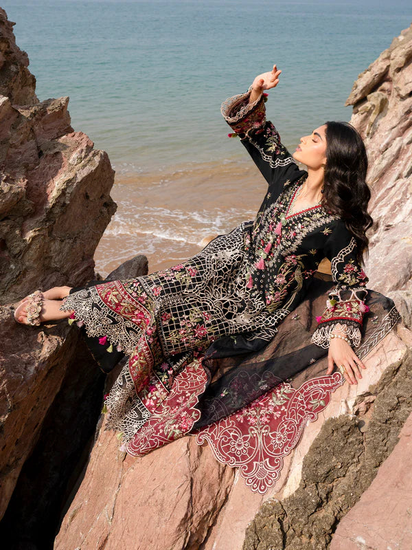Mahnur Sirene Luxury Embroidered Lawn 3pc