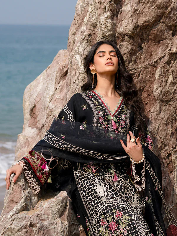 Mahnur Sirene Luxury Embroidered Lawn 3pc