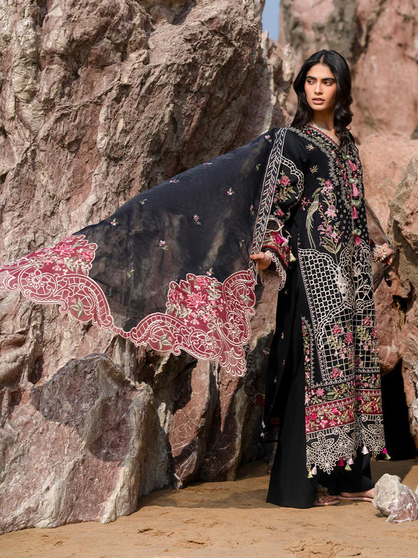 Mahnur Sirene Luxury Embroidered Lawn 3pc