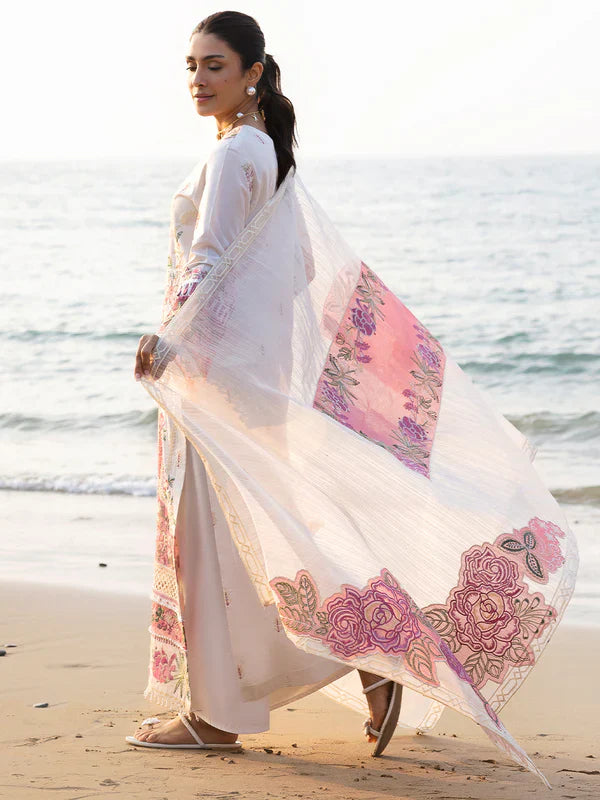 Mahnur Sirene Luxury Embroidered Lawn 3pc
