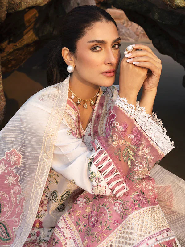 Mahnur Sirene Luxury Embroidered Lawn 3pc