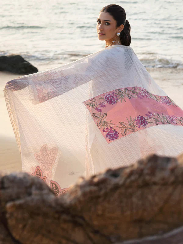 Mahnur Sirene Luxury Embroidered Lawn 3pc