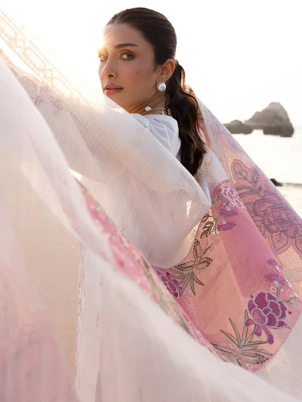 Mahnur Sirene Luxury Embroidered Lawn 3pc