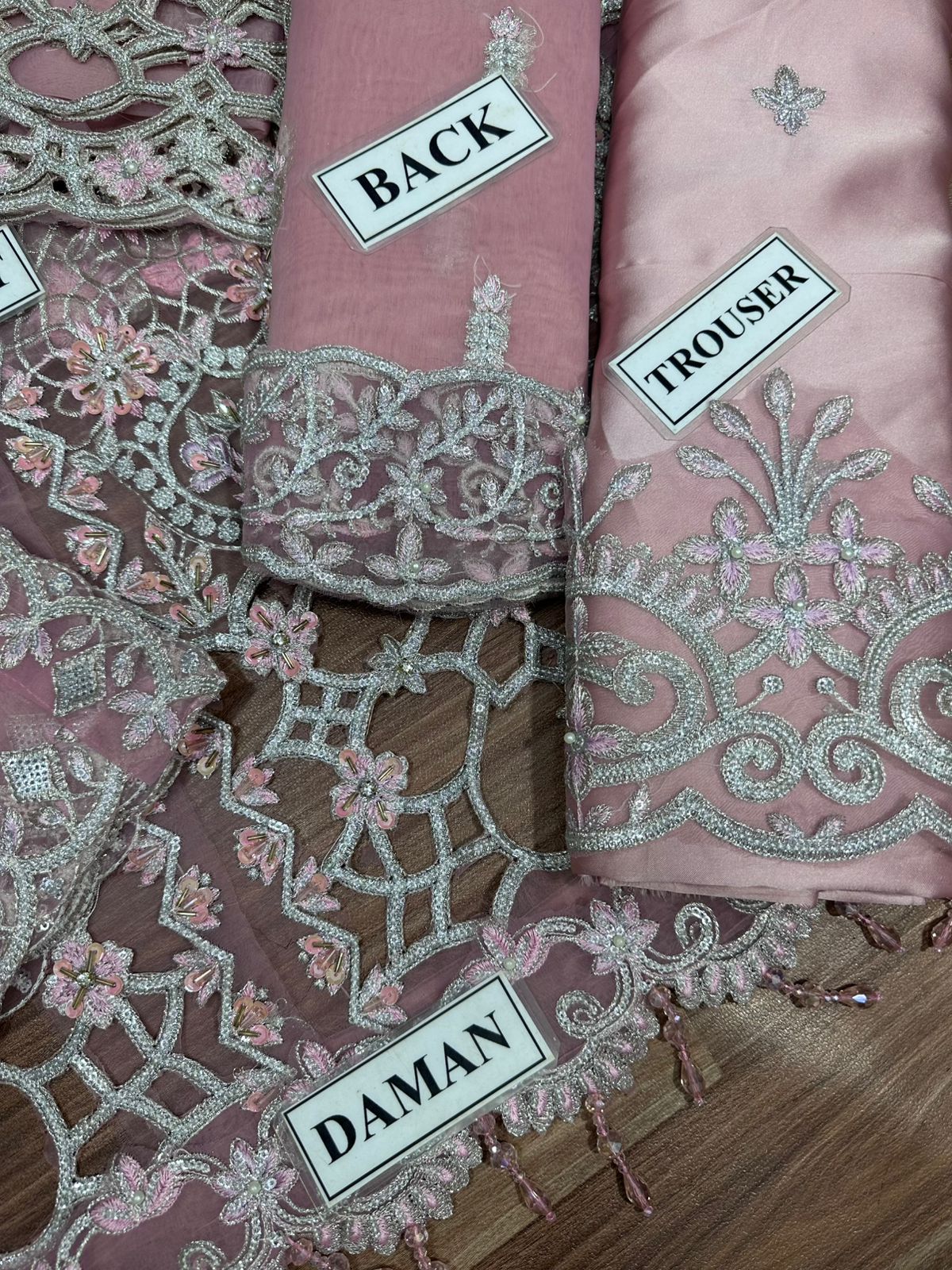 Organza Fully Heavy Dress / Unstitched 3Pcs / DF-FCY-12